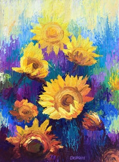 "Sunflowers", Painting, Oil on Canvas