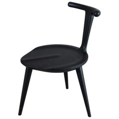 Silla Oxbend 3 Patas, Asiento Comedor en Madera Carbón by Fernweh Woodworking