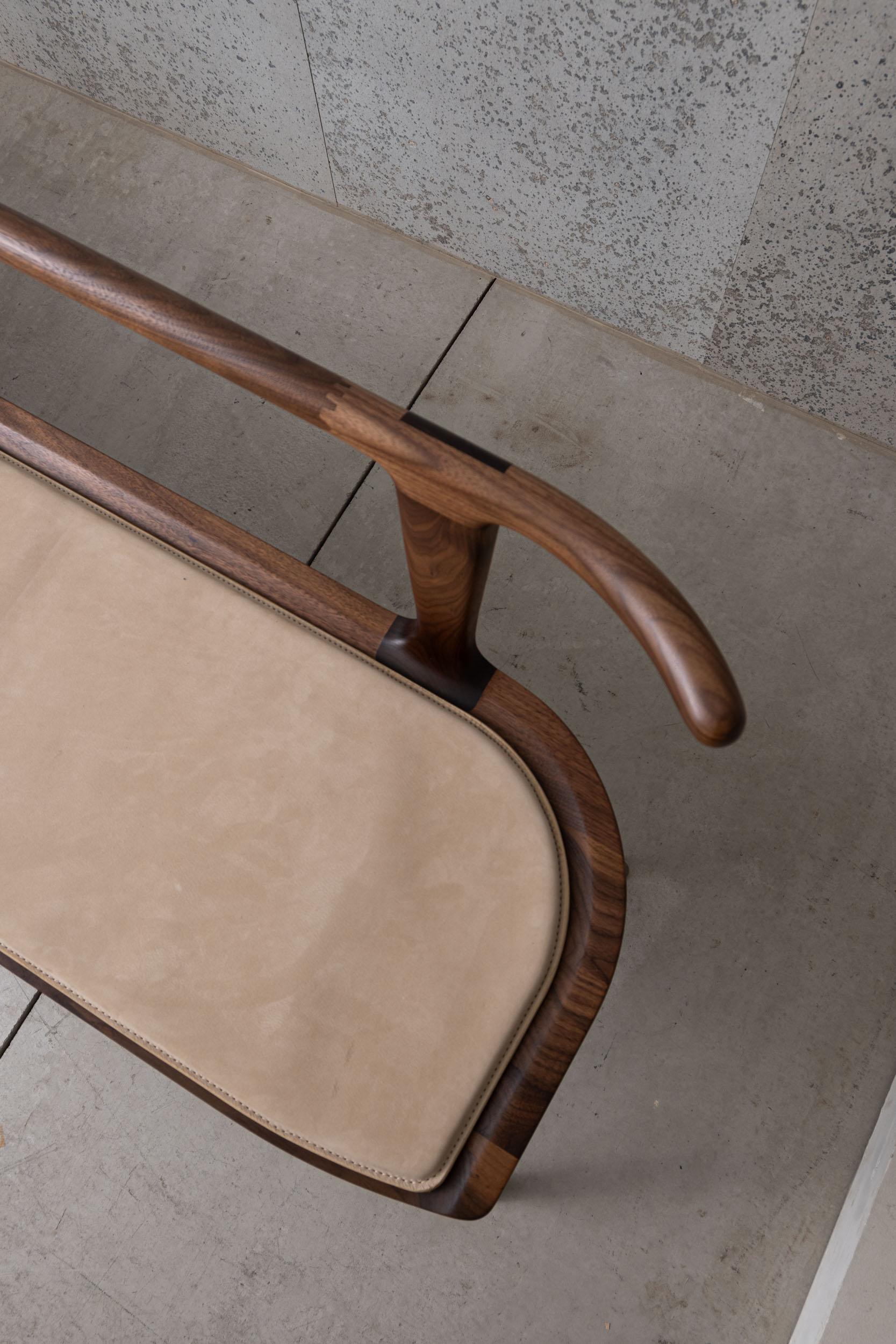 Oxbend Leather Seat Pad for the 5' Oxbend Bench For Sale 6
