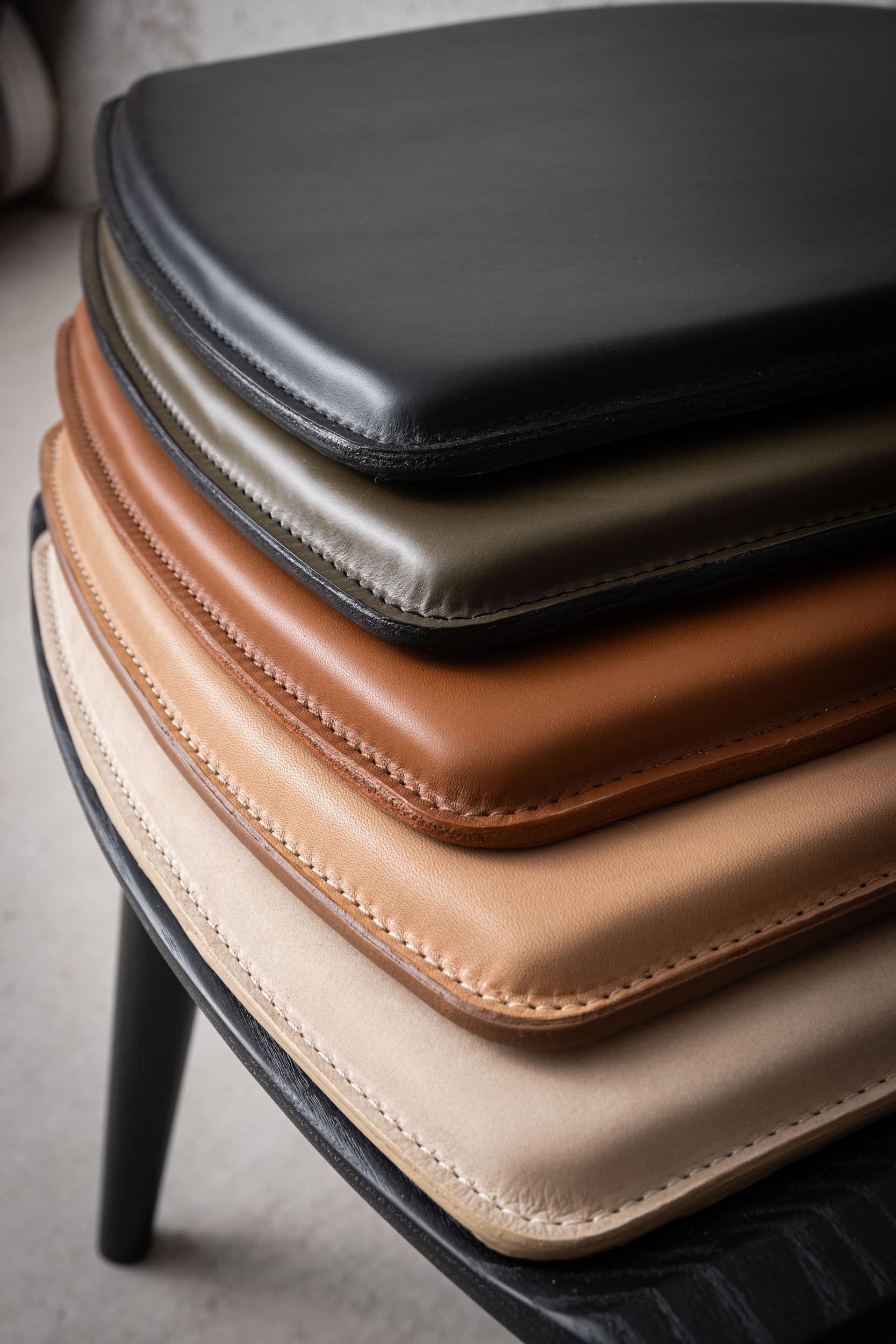 Oxbend Leder-Sitzpolsterung für den Oxbend-Stuhl und Hocker im Angebot 11