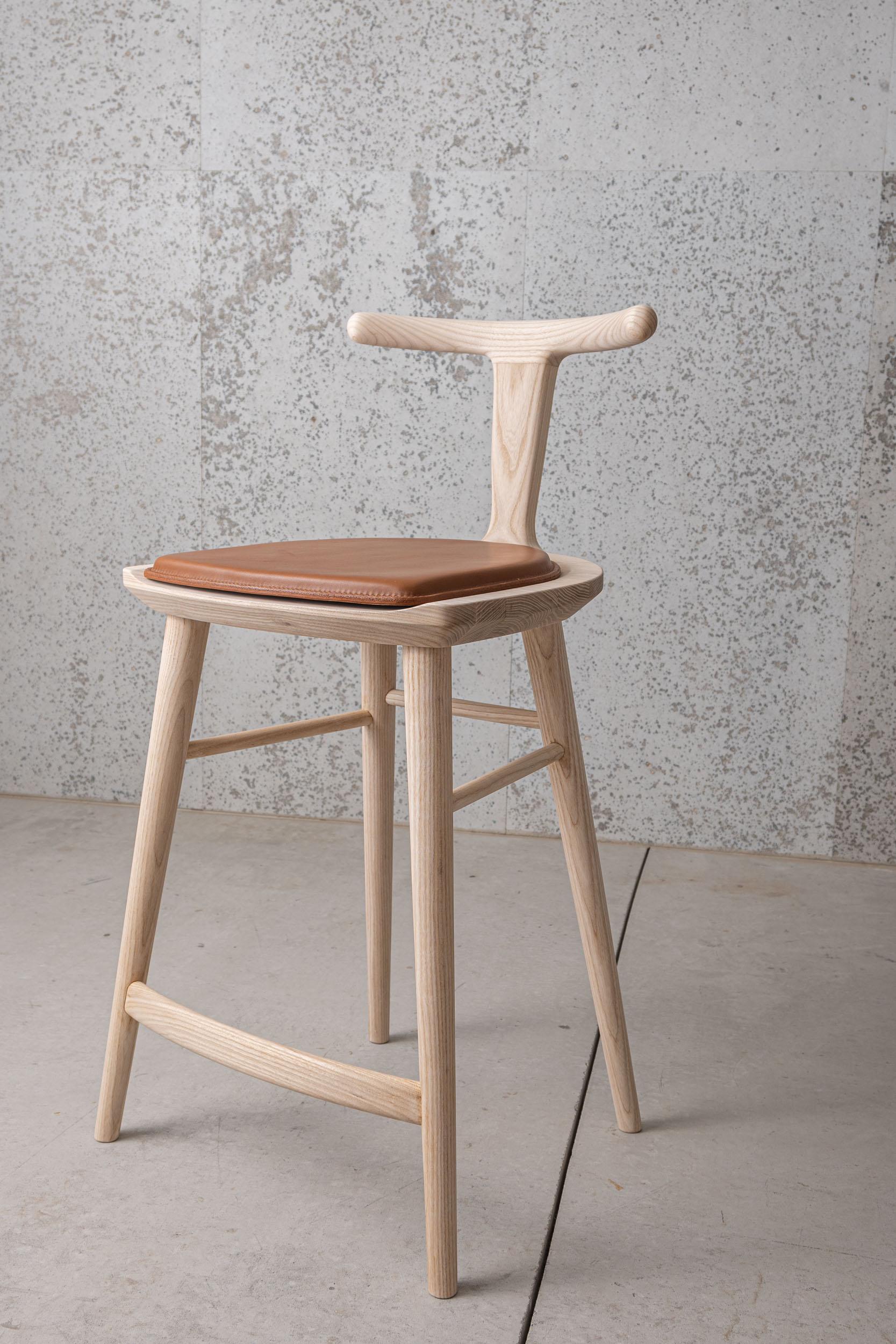 Oxbend Leder-Sitzpolsterung für den Oxbend-Stuhl und Hocker im Angebot 15