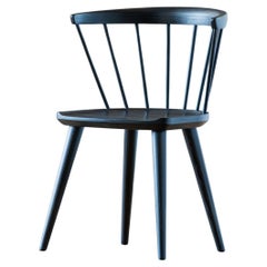 Oxbend Windsor Chair in Charcoal by Fernweh Woodworking
