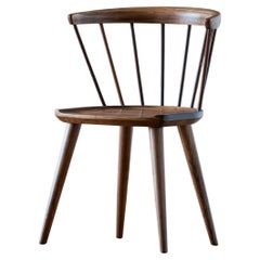 Oxbend Windsor Chair in Walnut by Fernweh Woodworking