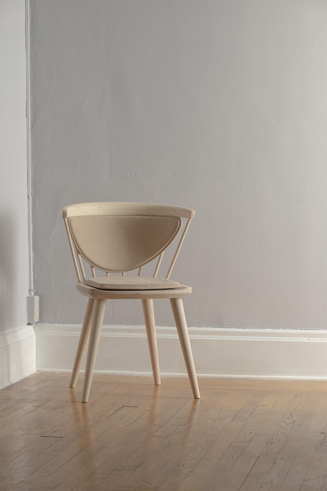 Oxbend Windsor Chair in White Ash by Fernweh Woodworking For Sale 6