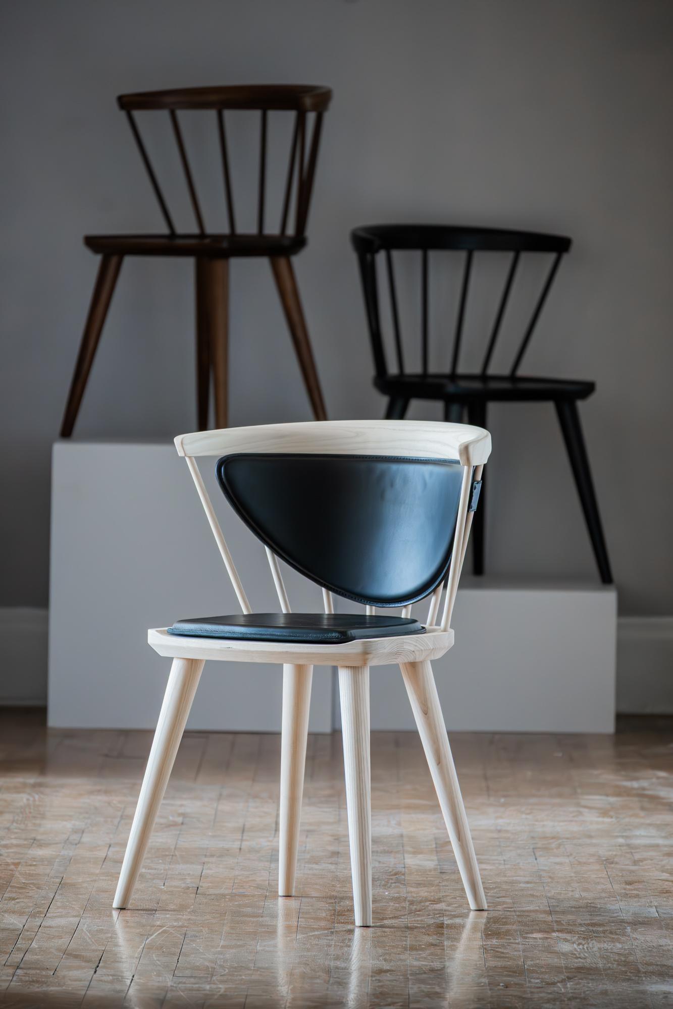 Oxbend Windsor Chair in White Ash by Fernweh Woodworking In New Condition For Sale In Bend, OR