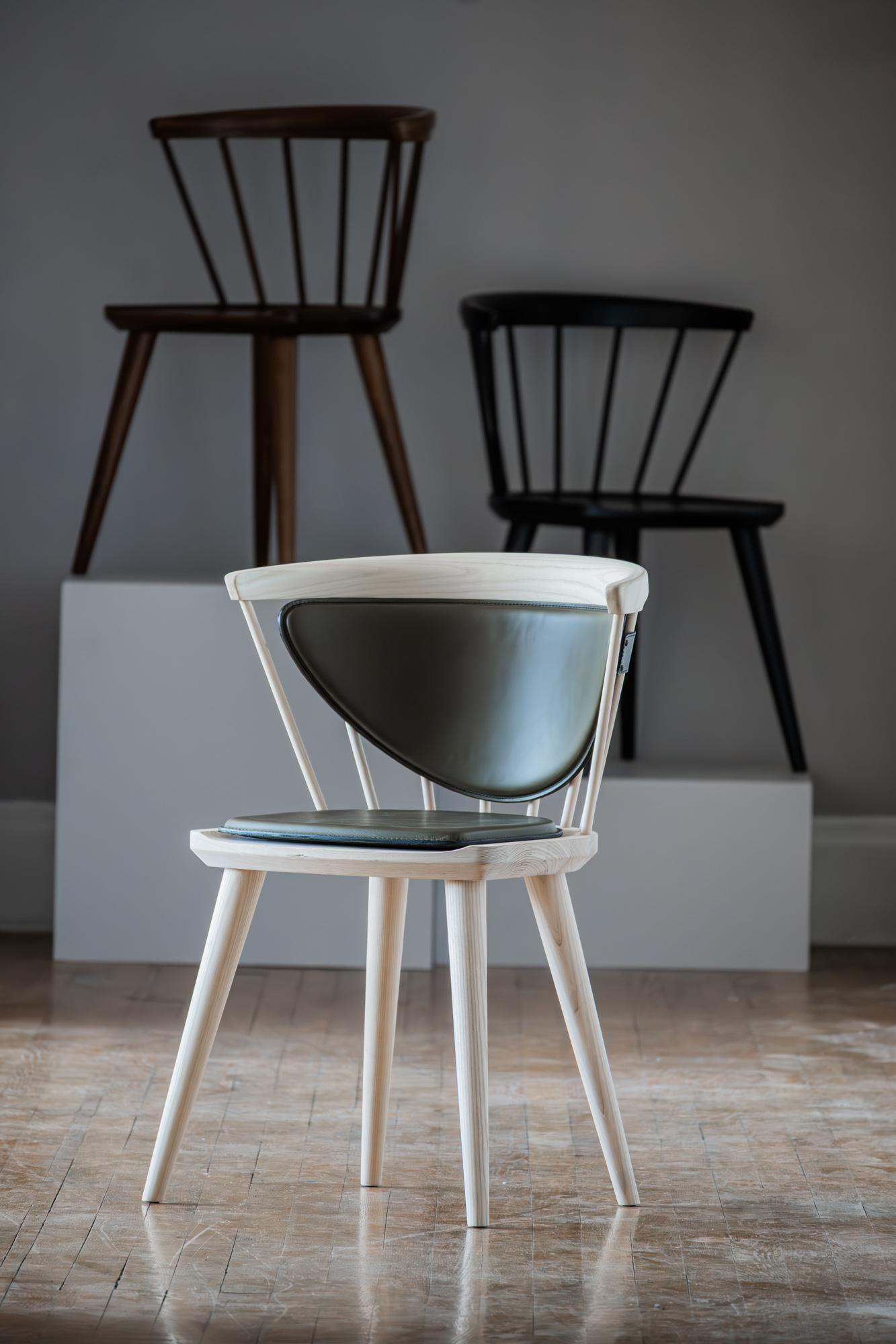 Oxbend Windsor Chair in White Ash by Fernweh Woodworking For Sale 1