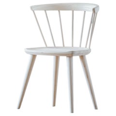 Oxbend Windsor Chair in White Ash by Fernweh Woodworking