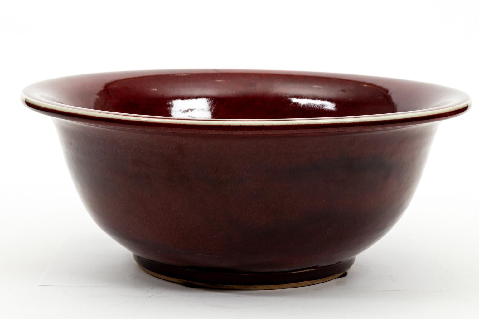 20th Century Oxblood Bowl For Sale