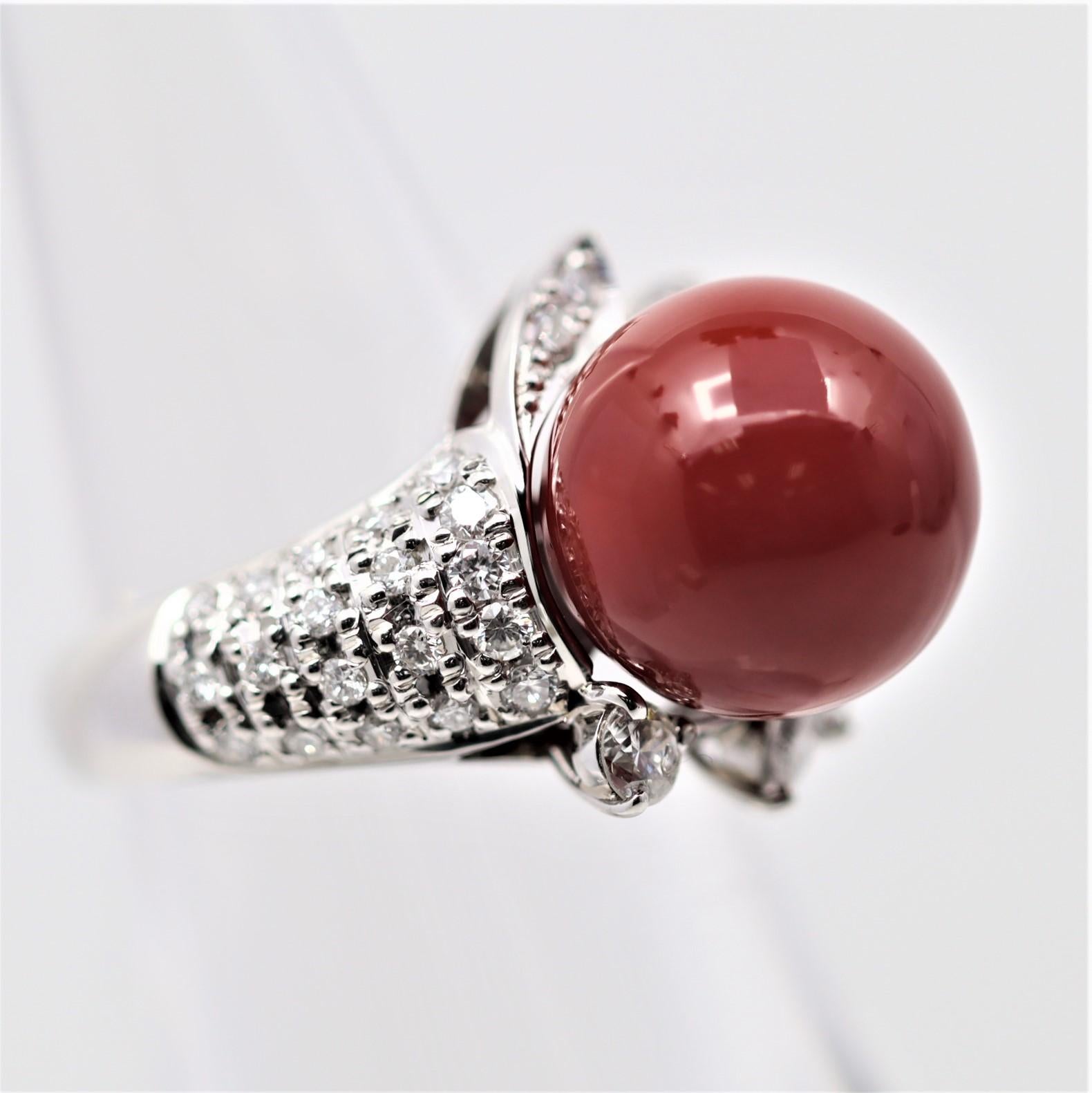 ox blood red coral