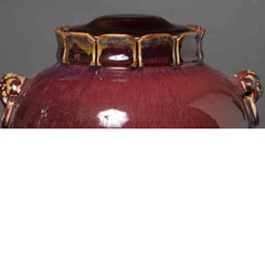 Oxblood Jar with Carved Maker's Name