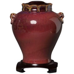 Oxblood Jar with Carved Maker's Name