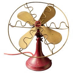Oxblood Red Fan by Siemens-Schuckert Model W 250 T, Germany, 1950s