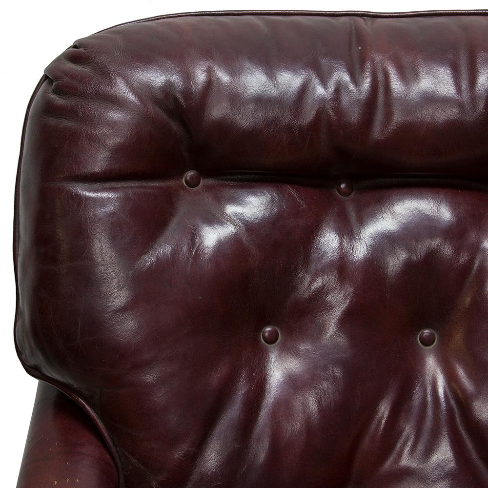 Oxblood Red Leather Club Chair 2