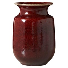 Jarrón Oxblood de Kjell Bolinder Höganäs