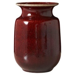 Vase Oxblood de Kjell Bolinder Höganäs