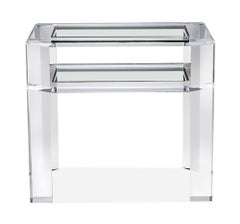 Oxford Acrylic Side Table by Mecox