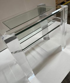 Oxford Acrylic Side Table by Mecox
