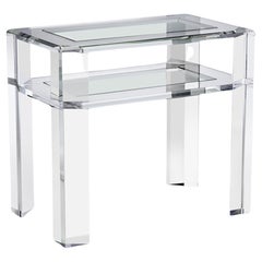 Used Oxford Acrylic Side Table by Mecox