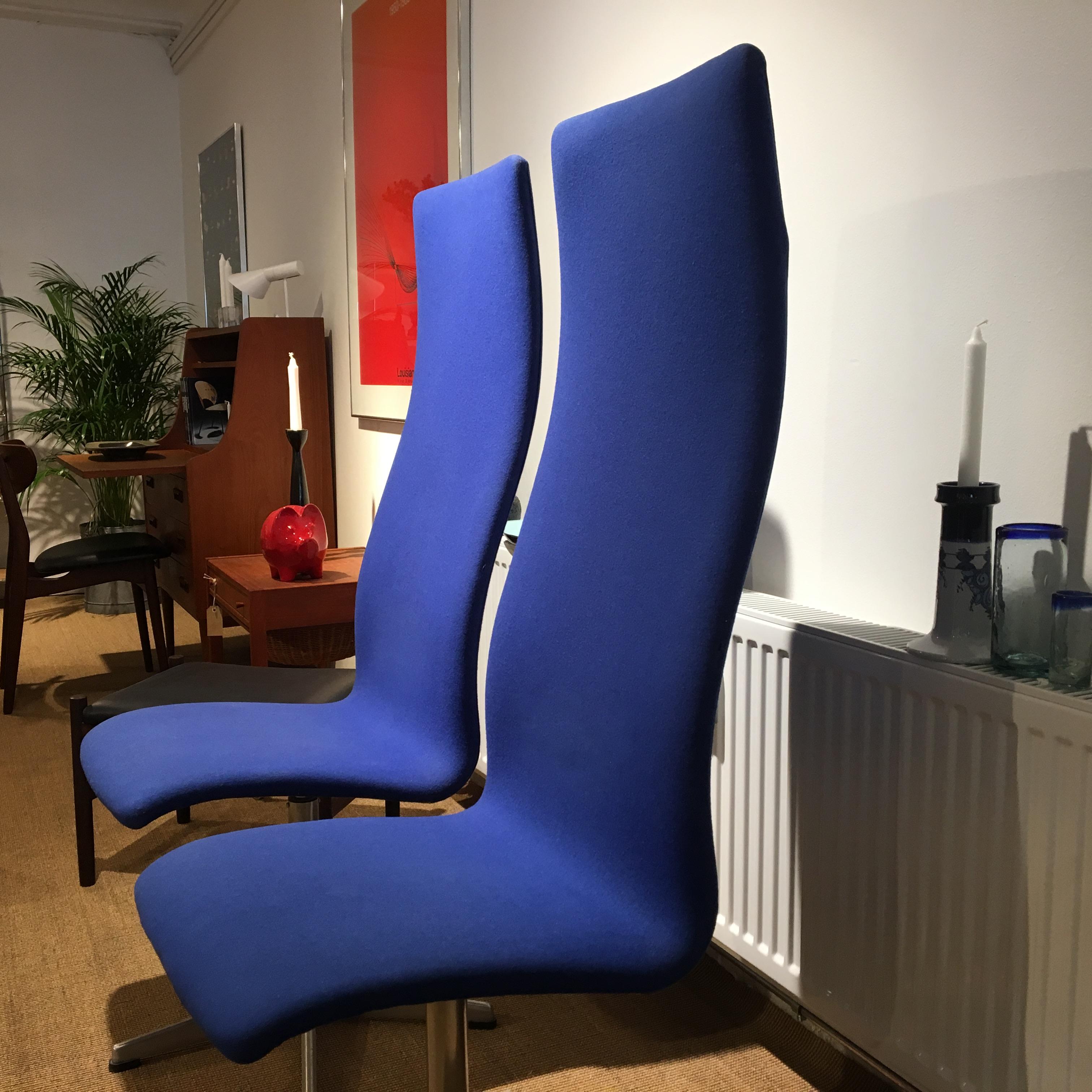 Oxford Chairs Model AJ 3273 by Arne Jacobsen In Fair Condition For Sale In Odense, Denmark