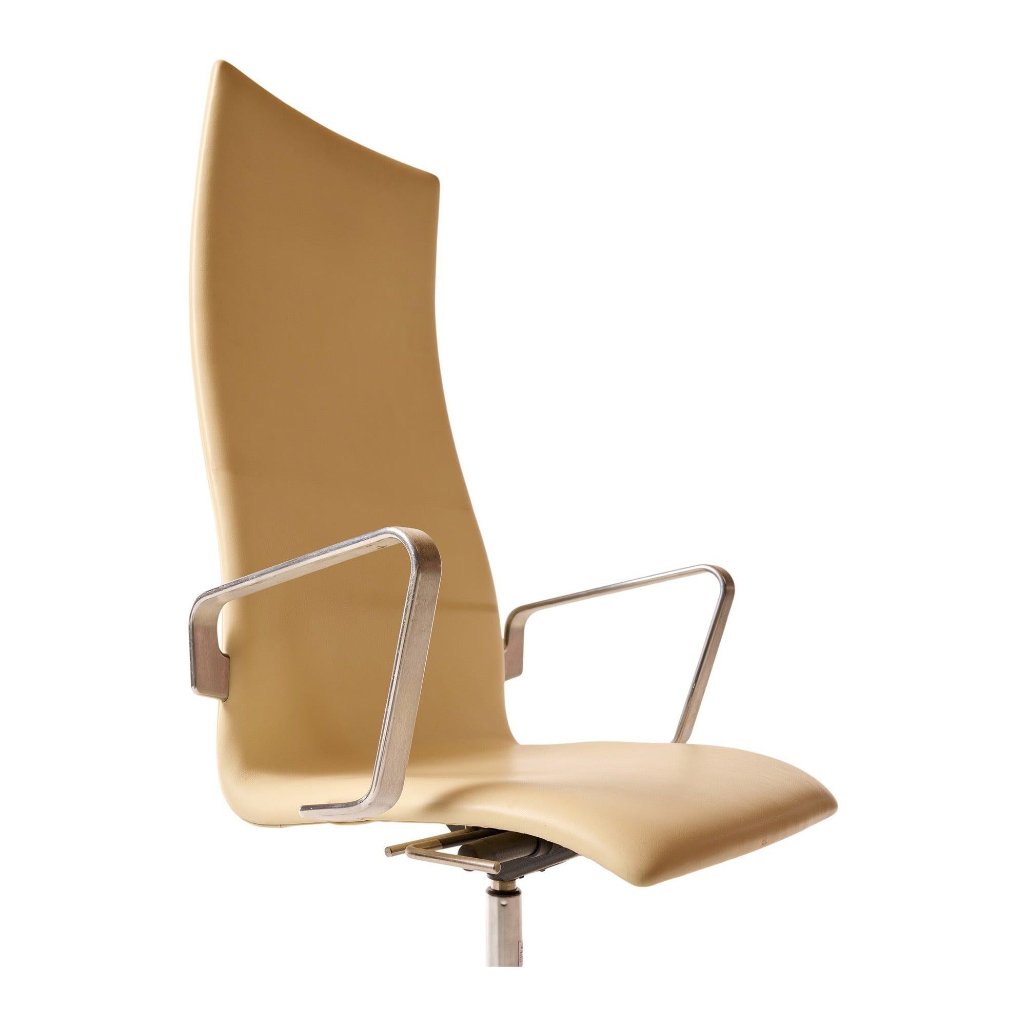 Oxford-Schreibtischstuhl aus Oxford von Arne Jacobsen für Fritz Hansen, 1960er Jahre im Zustand „Hervorragend“ im Angebot in Sagaponack, NY