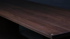 OXFORD Dining Table by AMBROZIA, Solid Smokey Walnut & Polished Brass