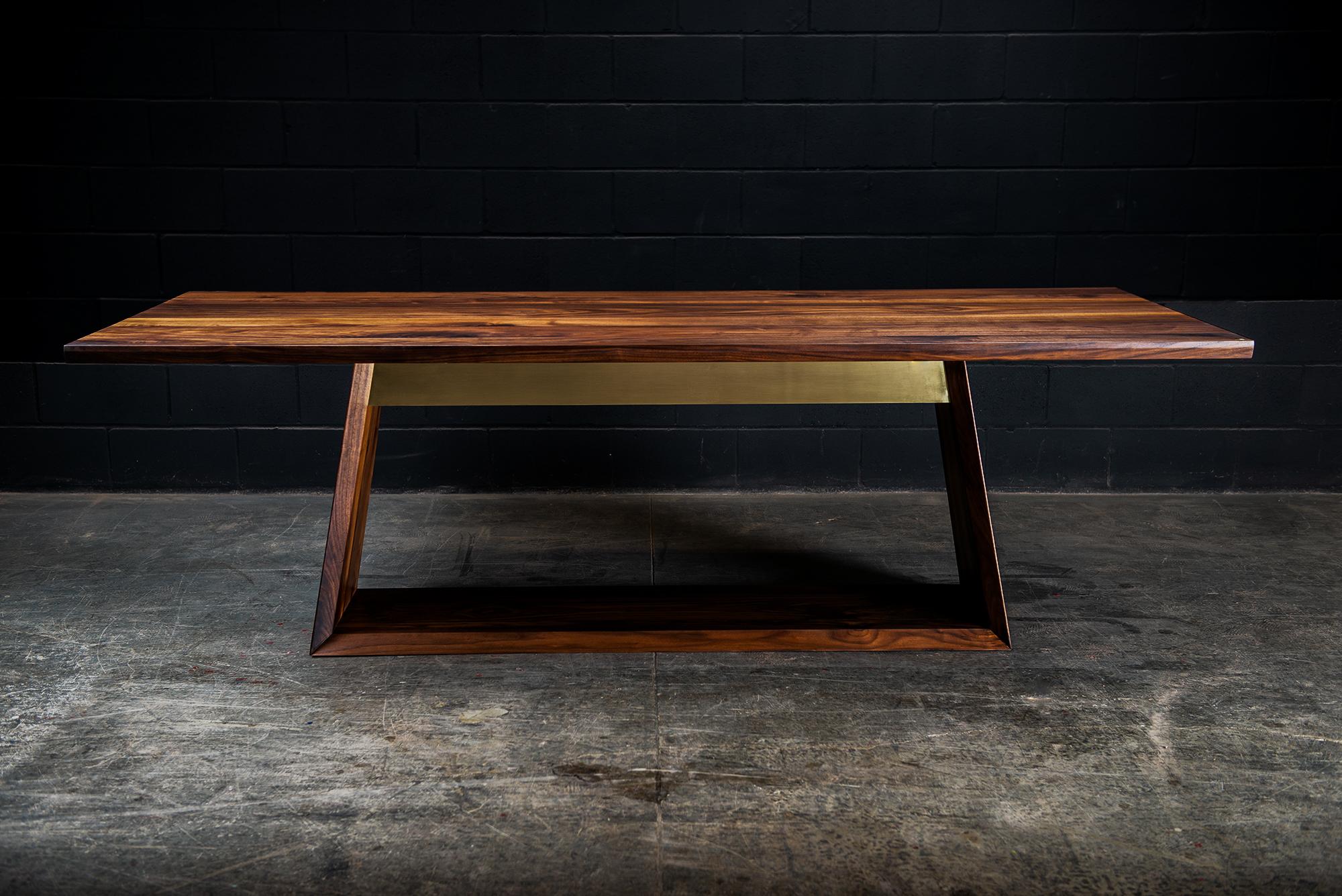solid walnut dining table