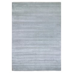 Tapis gris Oxford Extra Soft Dyed, noué à la main, motif de gazon 10'0" x 14'2"