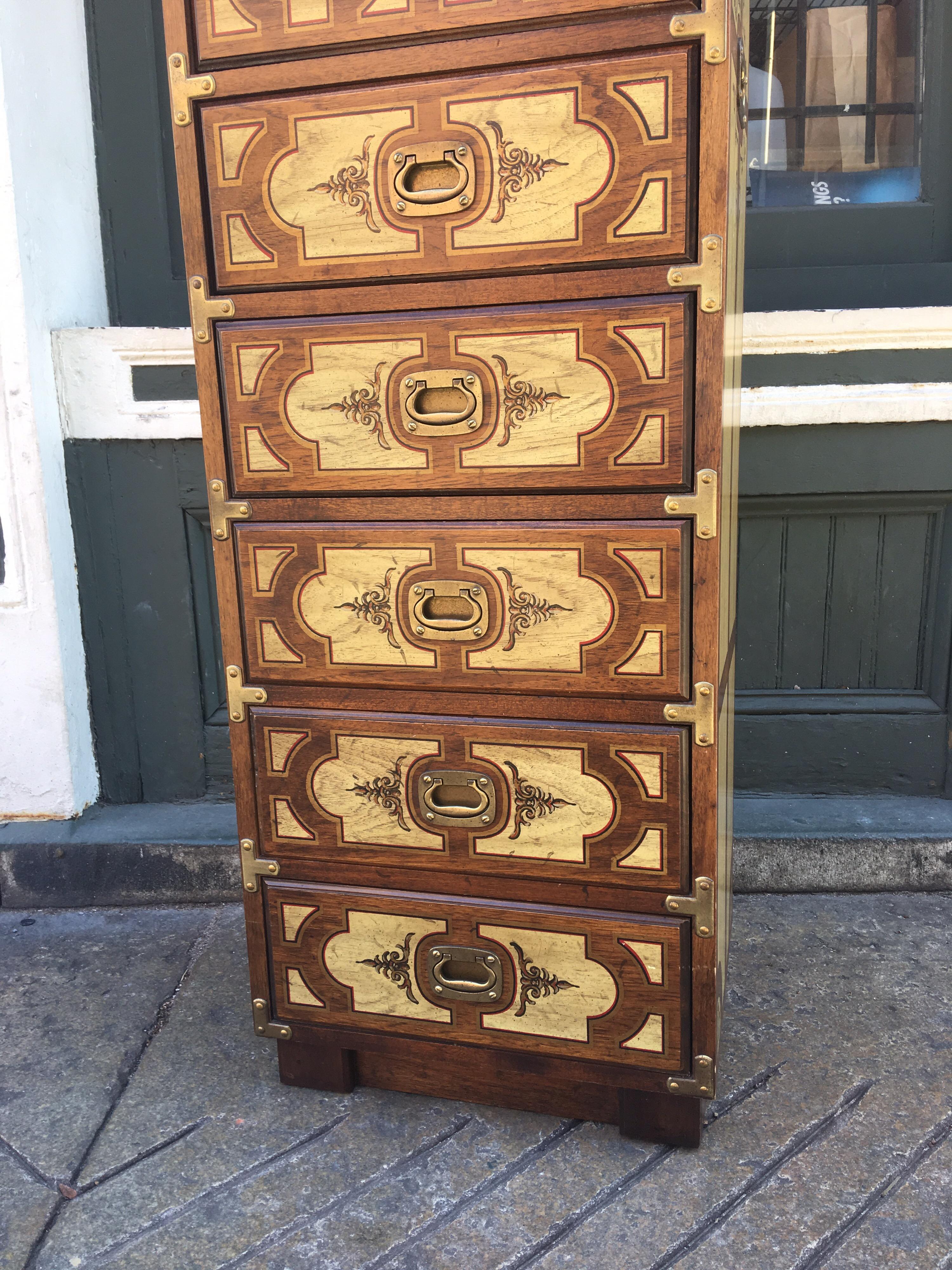 Painted Oxford Square for Drexel 7-Drawer Dresser