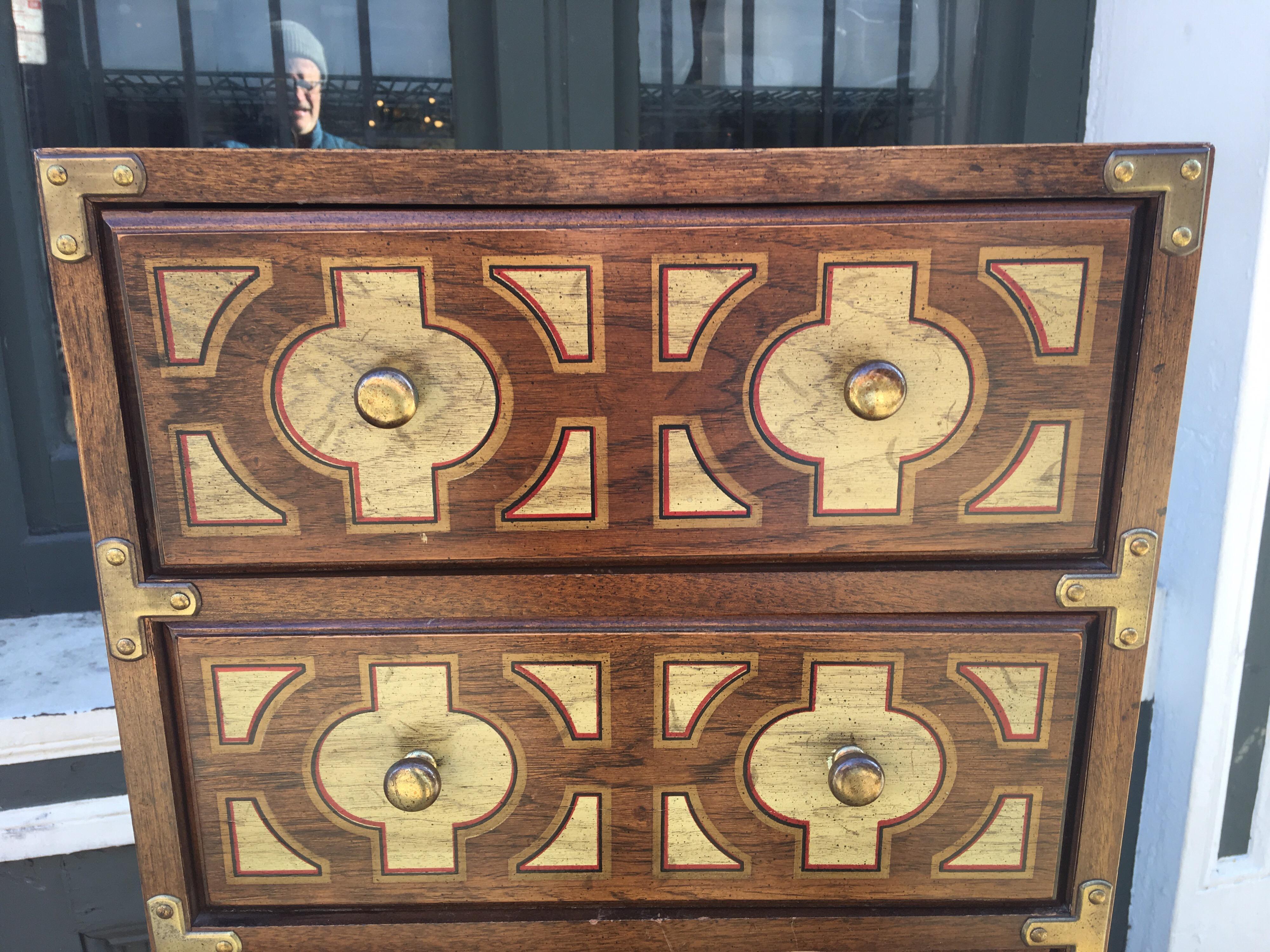 Late 20th Century Oxford Square for Drexel 7-Drawer Dresser