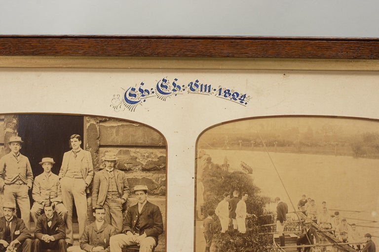 oxford university, christ church 1894 double rowing team