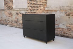 Oxide, Custom Dresser or Handmade Chest of Drawers in Matte Black and Wood