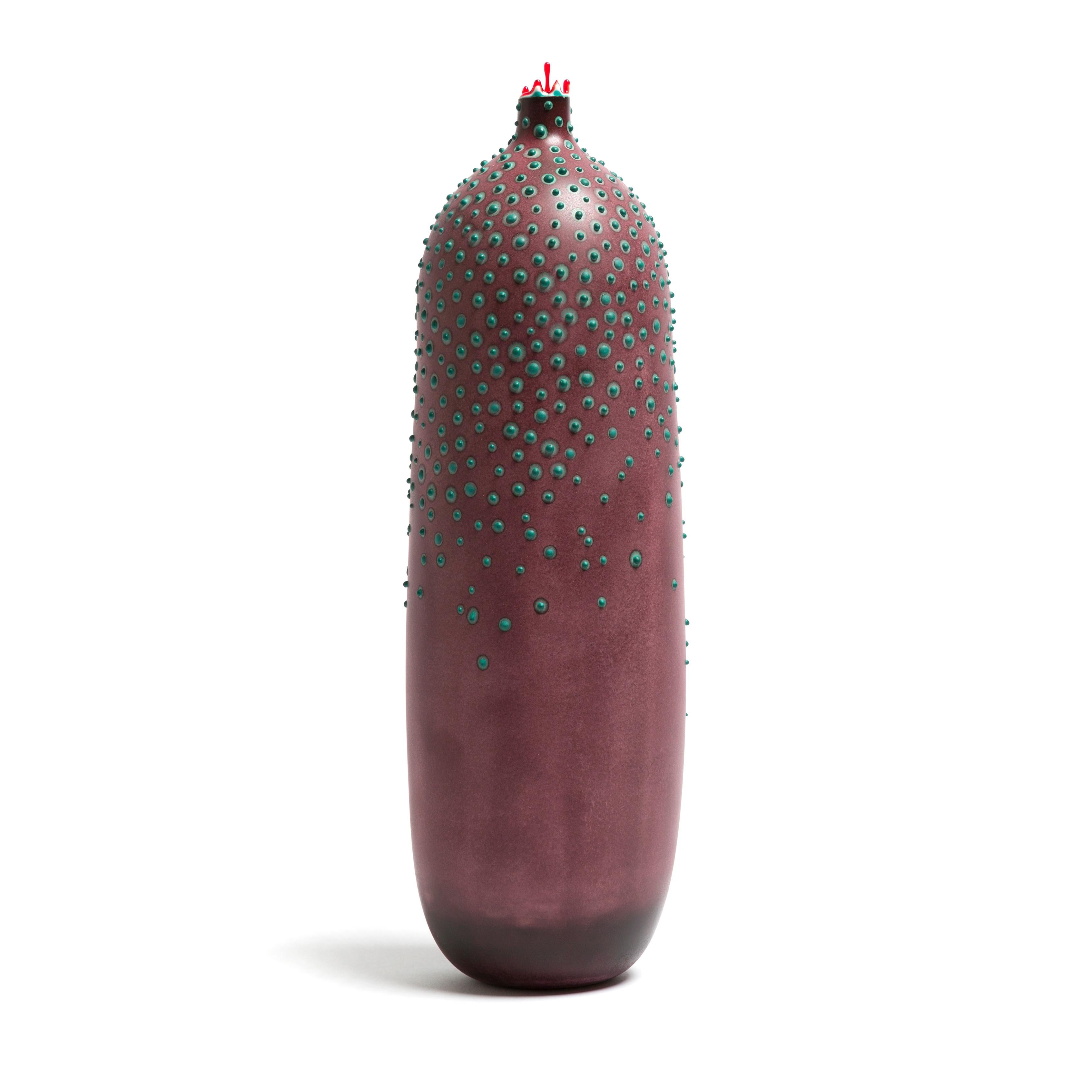 Oxide Dubos vase by Elyse Graham.
Dimensions: W 14 x D 14 x H 38 cm.
Materials: plaster, resin.
Molded, dyed, and finished by hand in LA. customization.
Available.
All pieces are made to order.

Our Microbe Collection is inspired by the