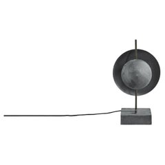 Oxidised Metal Table Lamp, Contemporary Work.