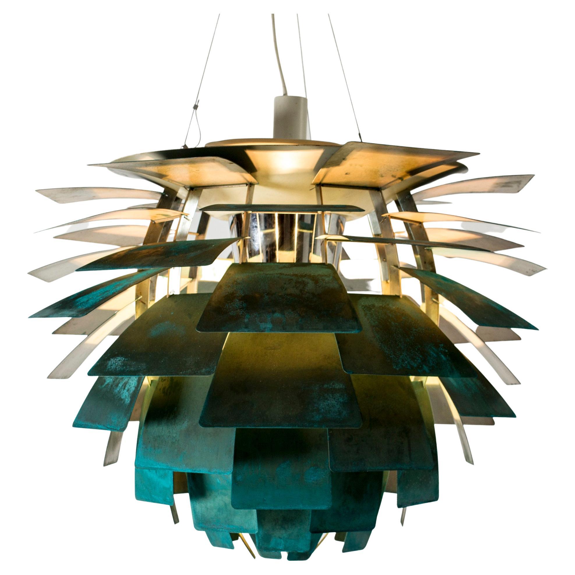 Oxidized "Artichoke" Pendant Light by Poul Henningsen, Denmark, 1960s