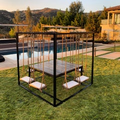 Oxidized Cedar 8-Seater Swing Table