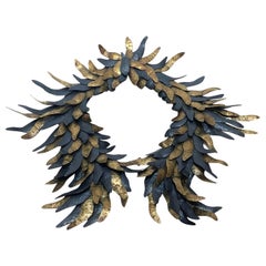 Oxidized Silver .950 Statement Necklace by Eduardo Herrera