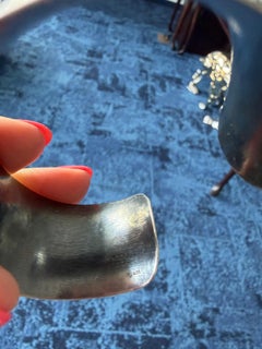 Oxidized Silver "Aurora" Cuff with Round & Triangle Diamonds by Lika Behar