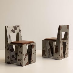 Oxidized Steel Chair, Contemporary Mexican Design, Cowgirl Collection