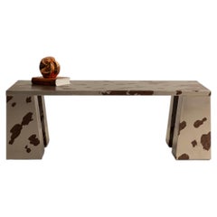 Oxidized Steel Coffee Table, Contemporary Mexican Design, Cowgirl Collection