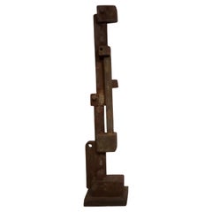 Oxidized Steel Metallized totem 165 by Frederic Texier