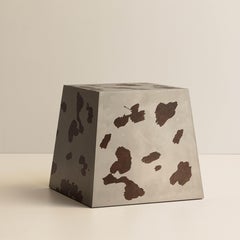 Oxidized Steel Side Table, Contemporary Mexican Design, Cowgirl Collection