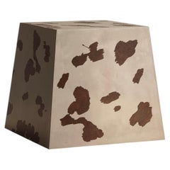 Oxidized Steel Side Table, Contemporary Mexican Design, Cowgirl Collection