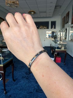 Oxidized Sterling Silver & 24K Yellow Gold "Stockholm Stars" cuff with Diamonds