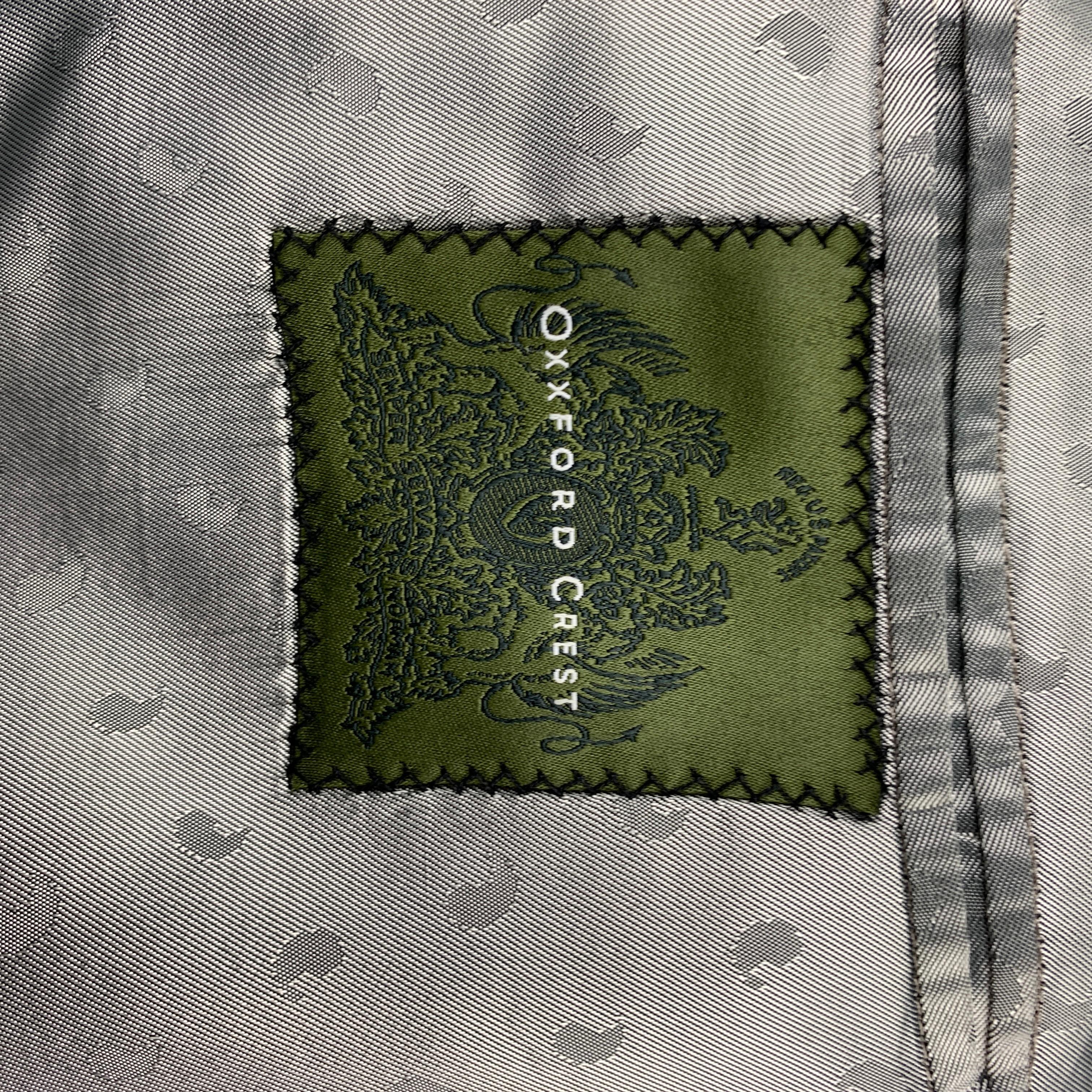 OXXFORD CLOTHES 42 Abito da smoking regular in lana nera con risvolto a punta 4