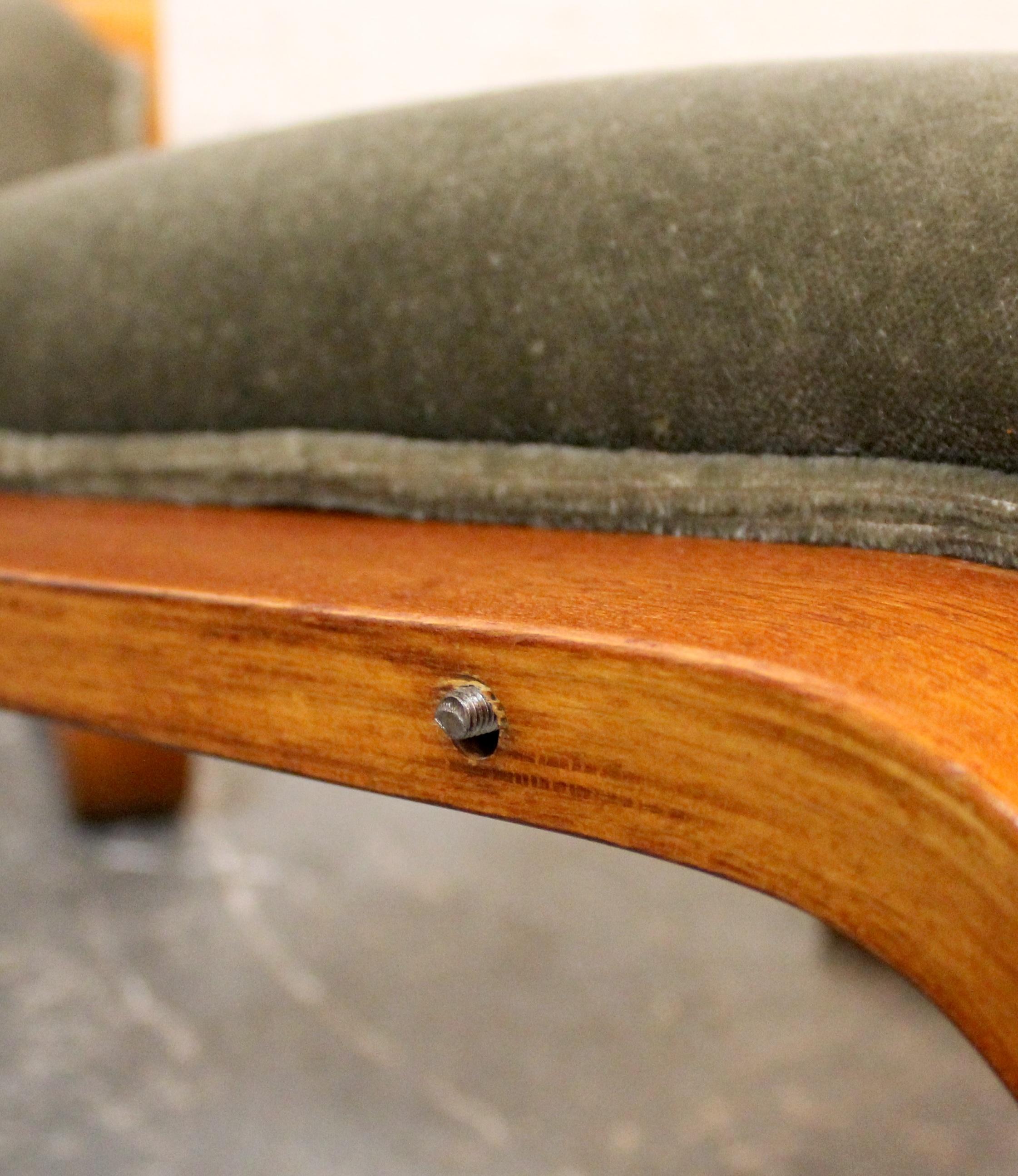 OY BJ Dahlqvist Bentwood Cantilevered Arm Chair with Ottoman For Sale 4