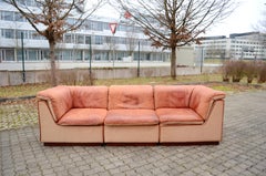 OY Dahlqvist AB BD Mobel Leathersofa Model Sapporo cognac canvas