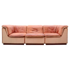 OY Dahlqvist AB BD Mobel Leathersofa Model Sapporo cognac canvas