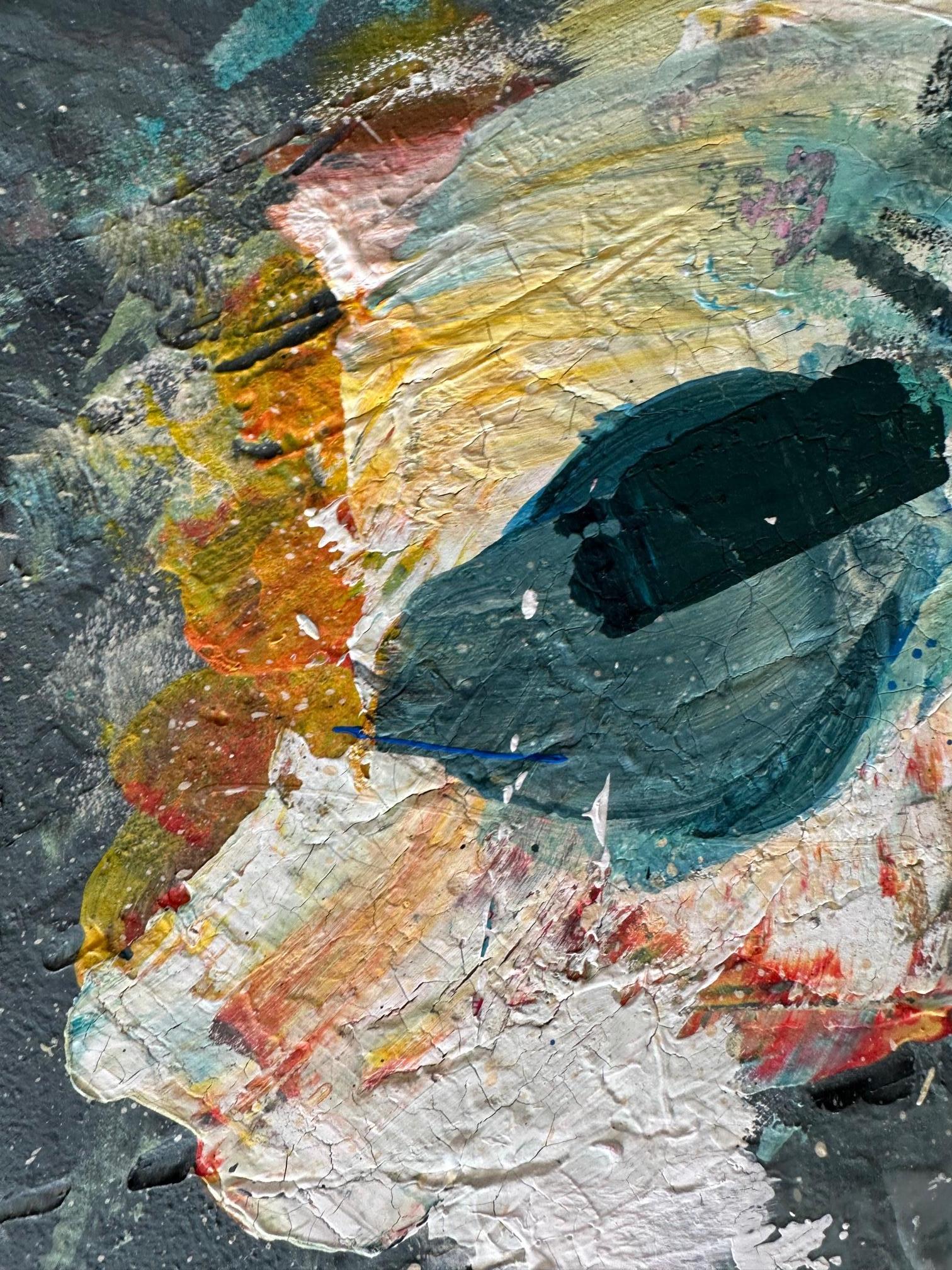 Ein Tropfen – Oya Bolgun – Abstraktes Gemälde – Acryl auf Karton im Angebot 2
