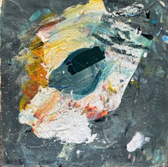 Une goutte - Bouton d'Oya - Peinture abstraite - Acrylique sur panneau