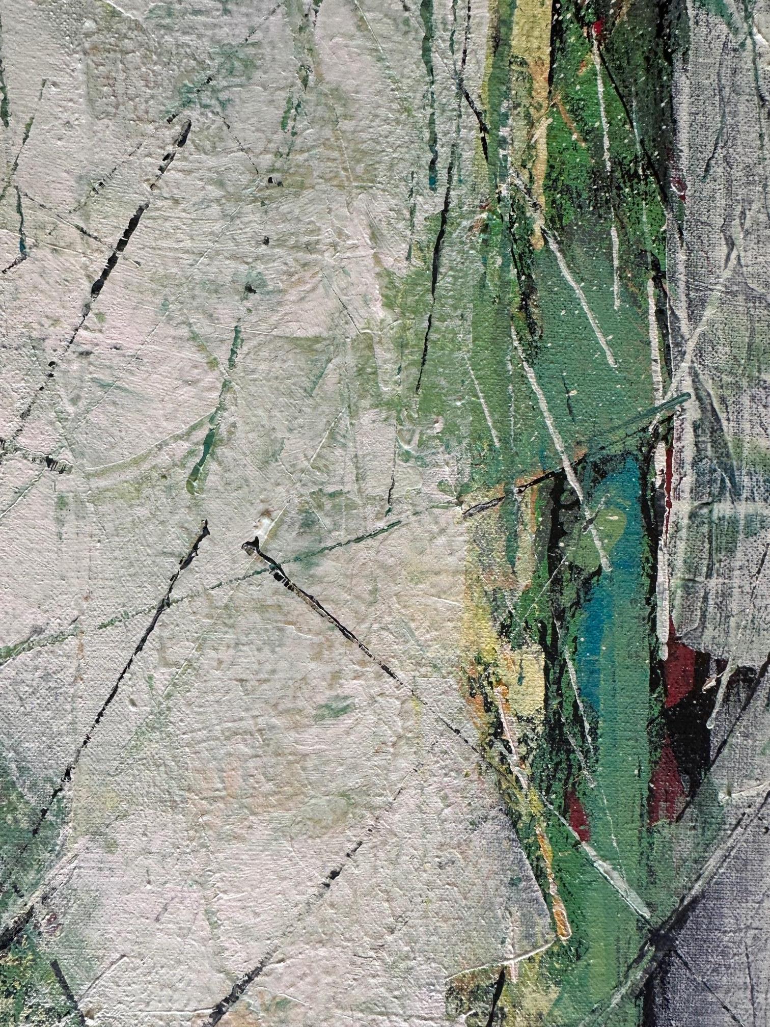 Commotion 2 - Oya Bolgun - Abstract Painting - Mixed Media For Sale 2